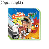 La Granja Zenon Farm Birthday Party Decoration, Paper Plates, Cup, Napkin, Tablecloth, Balloon, Hanging Swirls, Banner, Birthday 