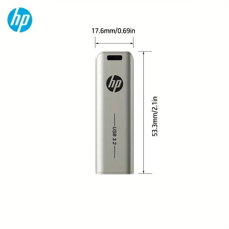 HP USB Flash Drive 3.2 32GB 64GB High Speed ​​Sticks External Storage Metal Pen Drive Creative Personality Car Music