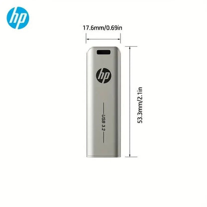 HP USB Flash Drive 3.2 32GB 64GB High Speed ​​Sticks External Storage Metal Pen Drive Creative Personality Car Music
