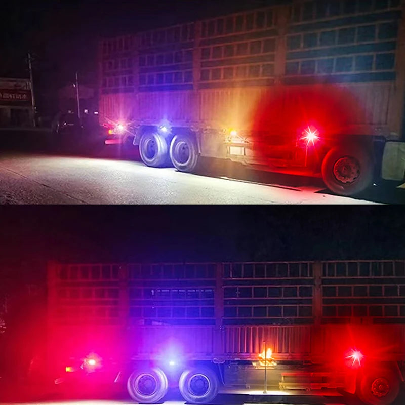 1PCS Truck LED Light Side Flashing Warning Emergency Indicator Lamp For Van Truck Motorcycle Pickup Offroad Decor Accessories