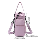 Outdoor Bottle Protective Cover Cell Phone Storage Bag Small Messenger Bag Travel Pocket Bag for Water Bottle Accessories