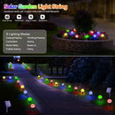 30 LED Solar Bubble Ball Lawn Lights Waterproof Solar Pathway String Light for Outdoor Garden Patios Trail Lighting Decoration