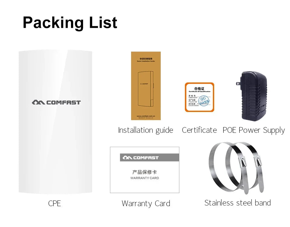 300Mbps Outdoor Bridge 2.4Ghz 15V/48V POE Power WIFI CPE 1-5KM Stable Transmission WiFi Repeater For Long Range IP Camera