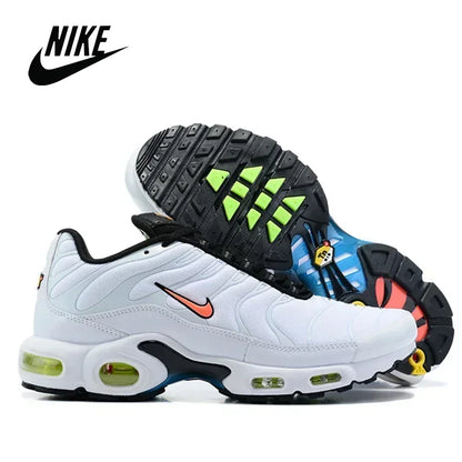 Nike TN Air Max Plus Frequency Pack Yellow Black Men Running Shoes Comfortable Sports Lightweight Sneakers AV7940-700 Original