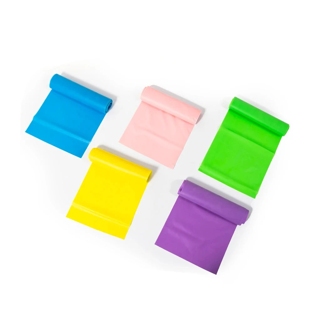 Bandas de resistencia deportivas para Yoga, entrenamiento de Pilates, ejercicio físico, gimnasio en casa, banda elástica de látex de caucho Natural, accesorios de Yoga