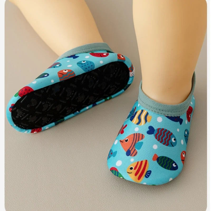 2026 Summer 0-5Y Baby Girls Walkers Shoes Mesh Breathable Anti-Slip Soft Boys Children Shoes Cartoon Print Toddler Indoor Shoes