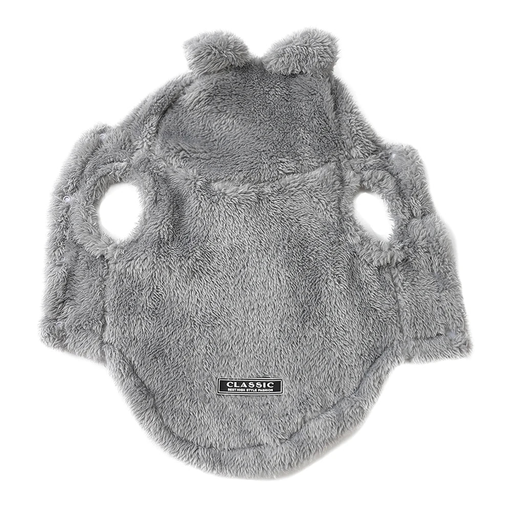 Winter Pet Puppy Hoodie Sweater For Small Medium Dogs Cats Warm Fleece Dog Clothes Coat Yorkshire Chihuahua Jacket Pug Costume