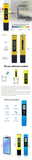 Medidor de pH y temperatura digital TDS de 2 piezas, 0,01 pH, alta precisión, 0-9990 ppm, TEMP y PPM.