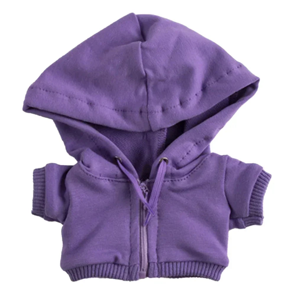 For Labubu Casual Sweatsuit Set Comfy Clothes for Labubu 15/17cm Dolls Featuring Ribbed Hem Details Fashion Doll Accessories