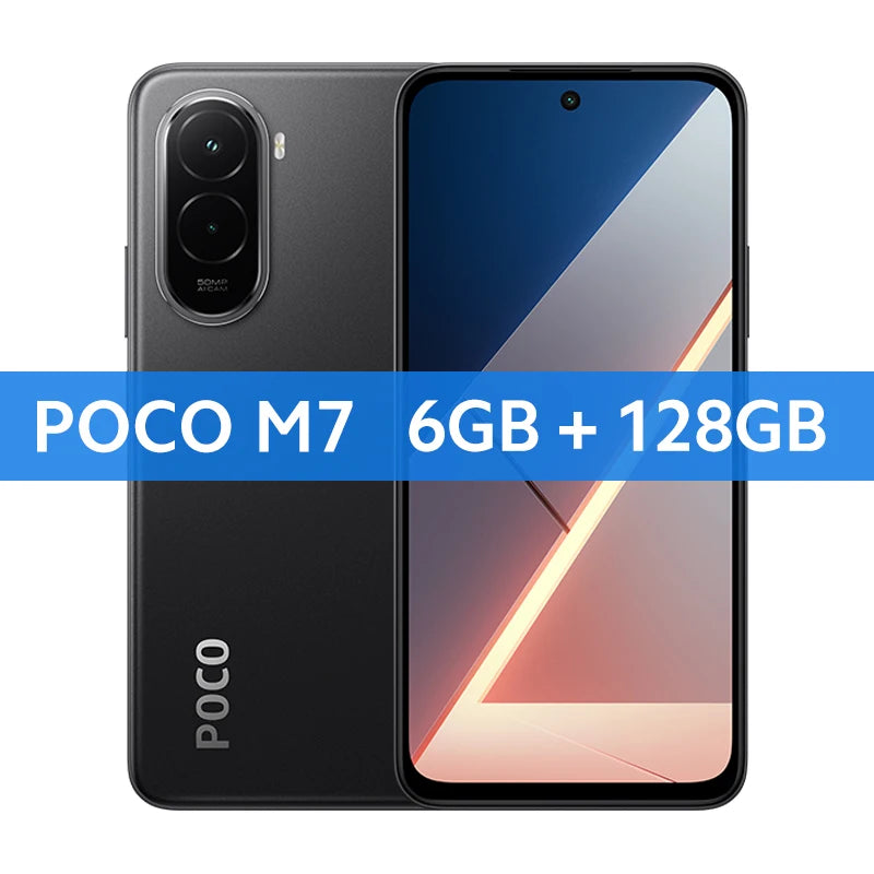 Global Version POCO M7 Snapdragon 685 Smartphone Immersive 6.9" 144Hz FHD+ Display 7000mAh battery 33W Charging NFC
