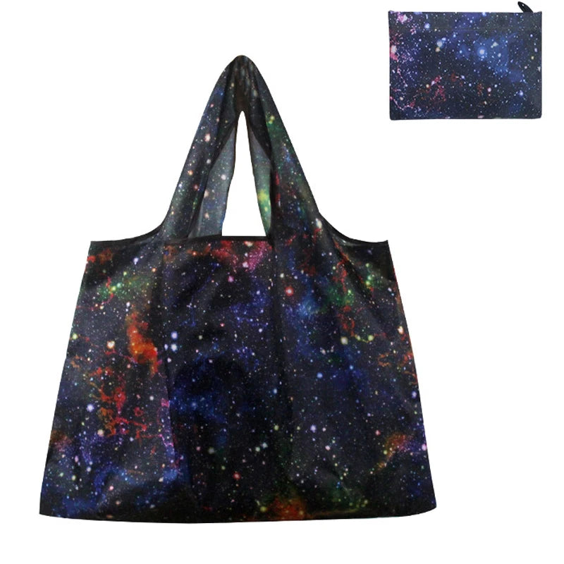 Folding Shopping Bag Large Capacity Environmental Protection Portable Handbag Supermarket Toy Storage Bags Travel Grocery Bag