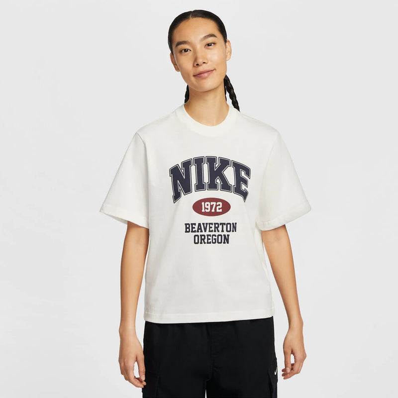NIKE 2025 Women's AS W NSW SS BOXY RETRO TEE GCE Knitted T-shirt IH0825-133