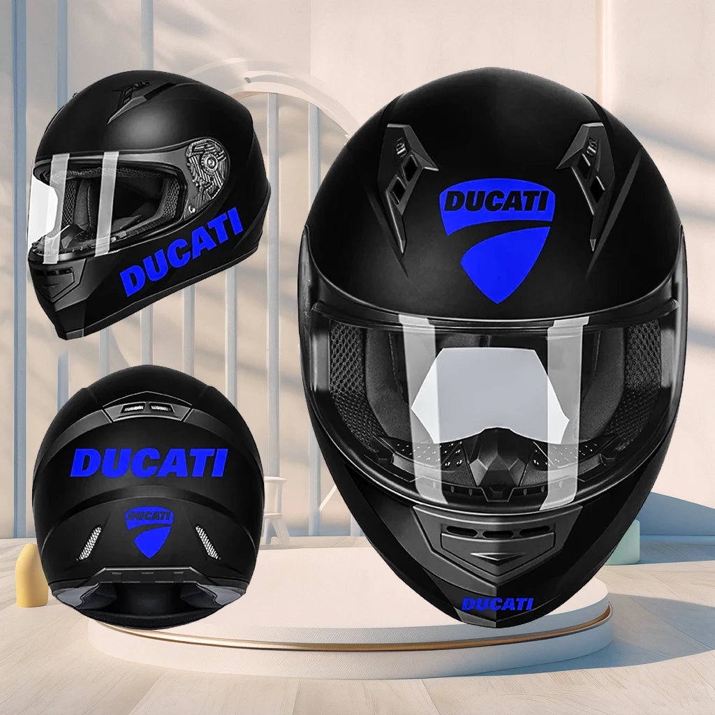 Vinyl Ducati Helmet Sticker Motorcycle Decal Logo