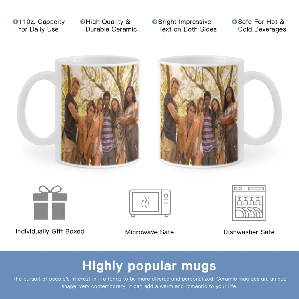 O-Outer Banks Anime Free shipping 11OZ Coffee Mug Beer Mugs Tea Milk Cup For coffee Surprised Gift