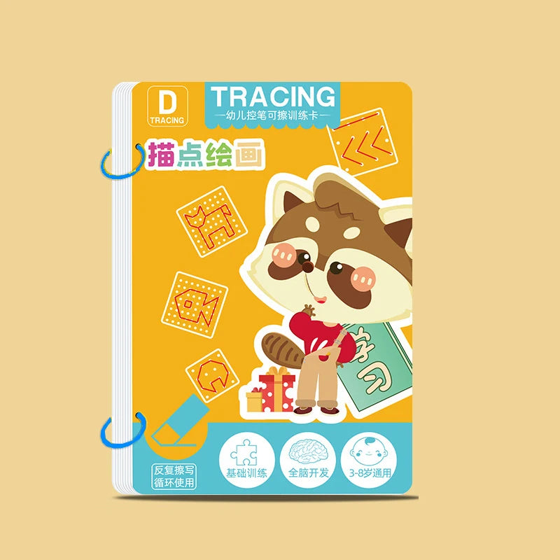 Toddler Pen Control Training Workbook Baby Magical Tracing Practice Copybook Reusable Writing Drawing Educational Picture Books
