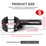 Universal Motor Light Mounting Bracket Auxiliary Light Bar Tube Clamp 22-38/38-64mm for Motorcycle Scooter Mountain Bike ATV UTV