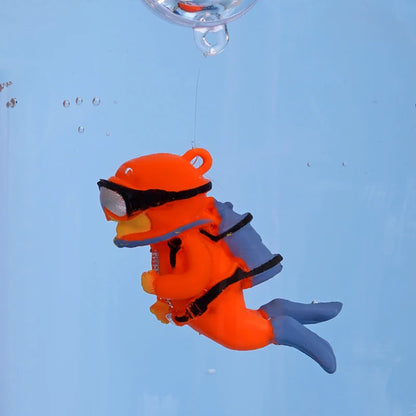 Cartoon Fish Tanks Decor Mini Diver Simulated Floating Mermaid Aquarium Fish Tank Decoration Kiki Pendant Aquarium Accessories