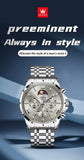 OLEVS 3653 Mens Watch Quartz Watch Multifunctional Chronograph Watch For Men 30M Waterproof Luminous Moon Phase Box Original