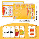 92Pcs Food Vocabulary Flashcards for Kids Double Side Parent-Child Interaction English Card Educational Learning Cards