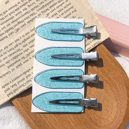 4pcs/set No Bend Seamless Hair Clips Side Bangs Barrette Makeup Washing Face Accessories Women Girls Styling Hairpins