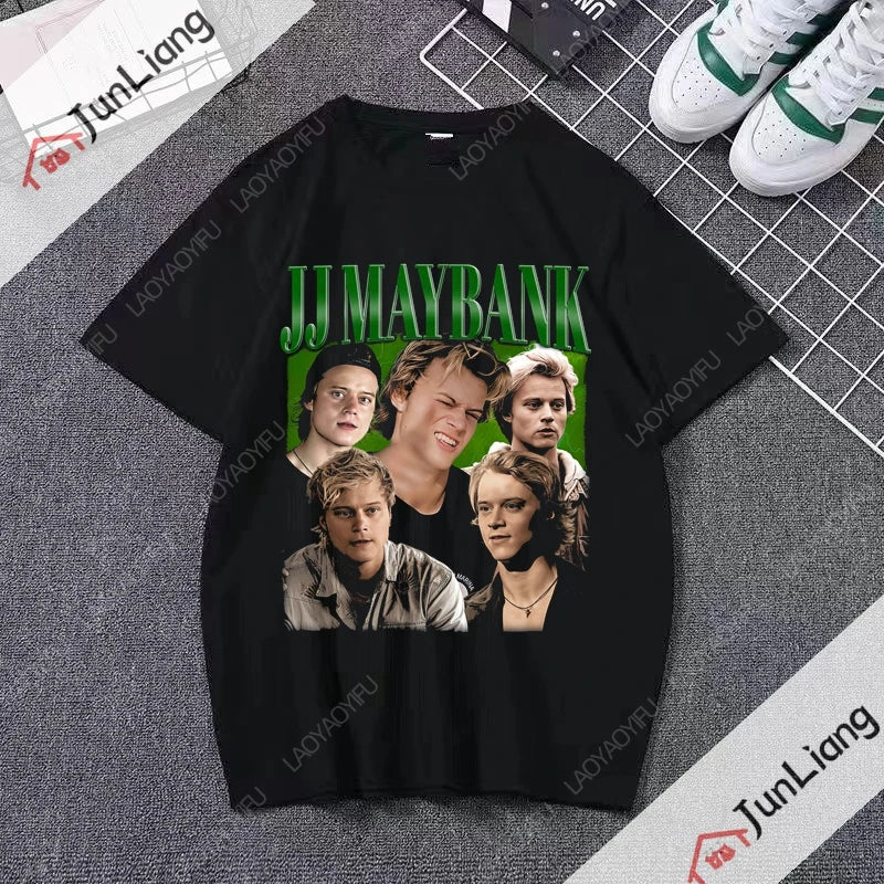 JJ Maybank T-shirt Men's Harajuku Kawaii Graphic T-shirt Men's and women's casual Breathe Life T-shirt