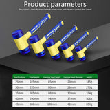 Double Headed Installation Hammer 25/30/35/40/45mm Rubber Hammer With Rubber Handle Detachable Insulated Installation Hammer