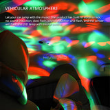 Car DJ RGB Music Sound Colorful LED Mini Mushroom Atmosphere Lights Auto USB-C IOS Holiday Party Karaoke Welcome Decoration 5V