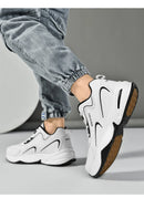 Men Sports Running Shoes Outdoor Walking Soft Casual Sneakers Fashion Designer Leather Sneaker Waterproof Men's Tennis Masculina