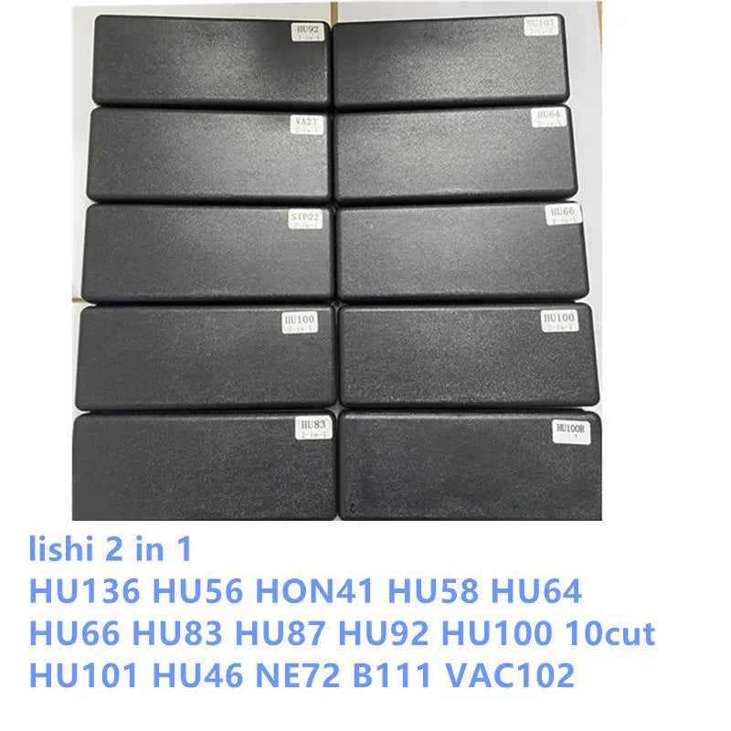 LISHI Locksmith 2 in 1 Tools HU136 HU56 HON41 HU58 HU64 HU66 HU83 HU87 HU92 HU100 10 cut HU101 HU46 NE72 B111 VAC102