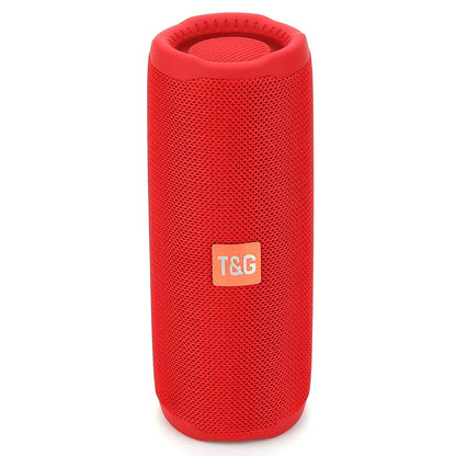 Altavoz portátil Bluetooth TG365, subwoofer inalámbrico LED de doble bajo, resistente al agua, columna para exteriores, radio FM, AUX, BT, TF, reproductor de música