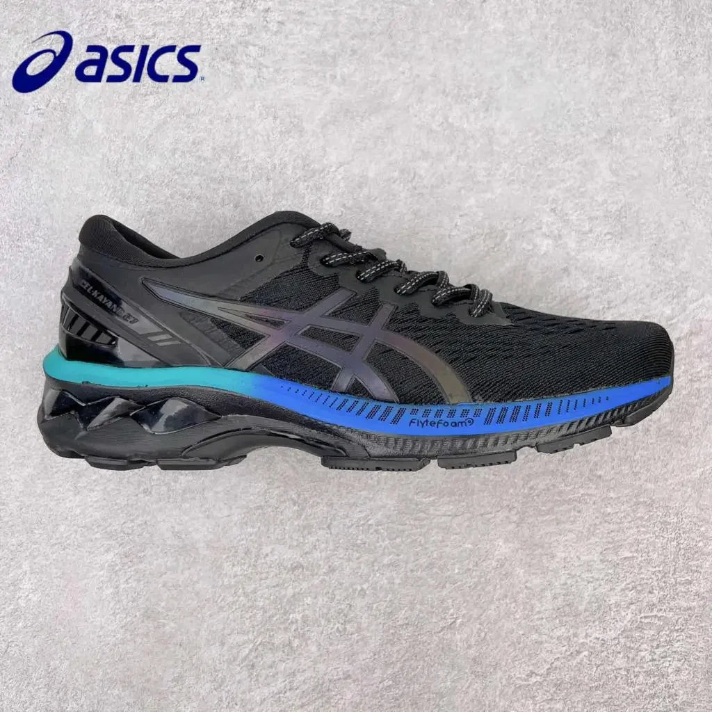 Zapatillas de running Asics Gel Kayano 27 Original para hombre, color negro, amortiguación Gel Kayano 27 K27, transpirables.