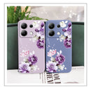 Beautiful Peony Phone Case For Xiaomi Redmi Note 14 13 12 12S 11 11S 10 10S 9 9S Pro Plus 4G 5G Liquid Silicone Cover