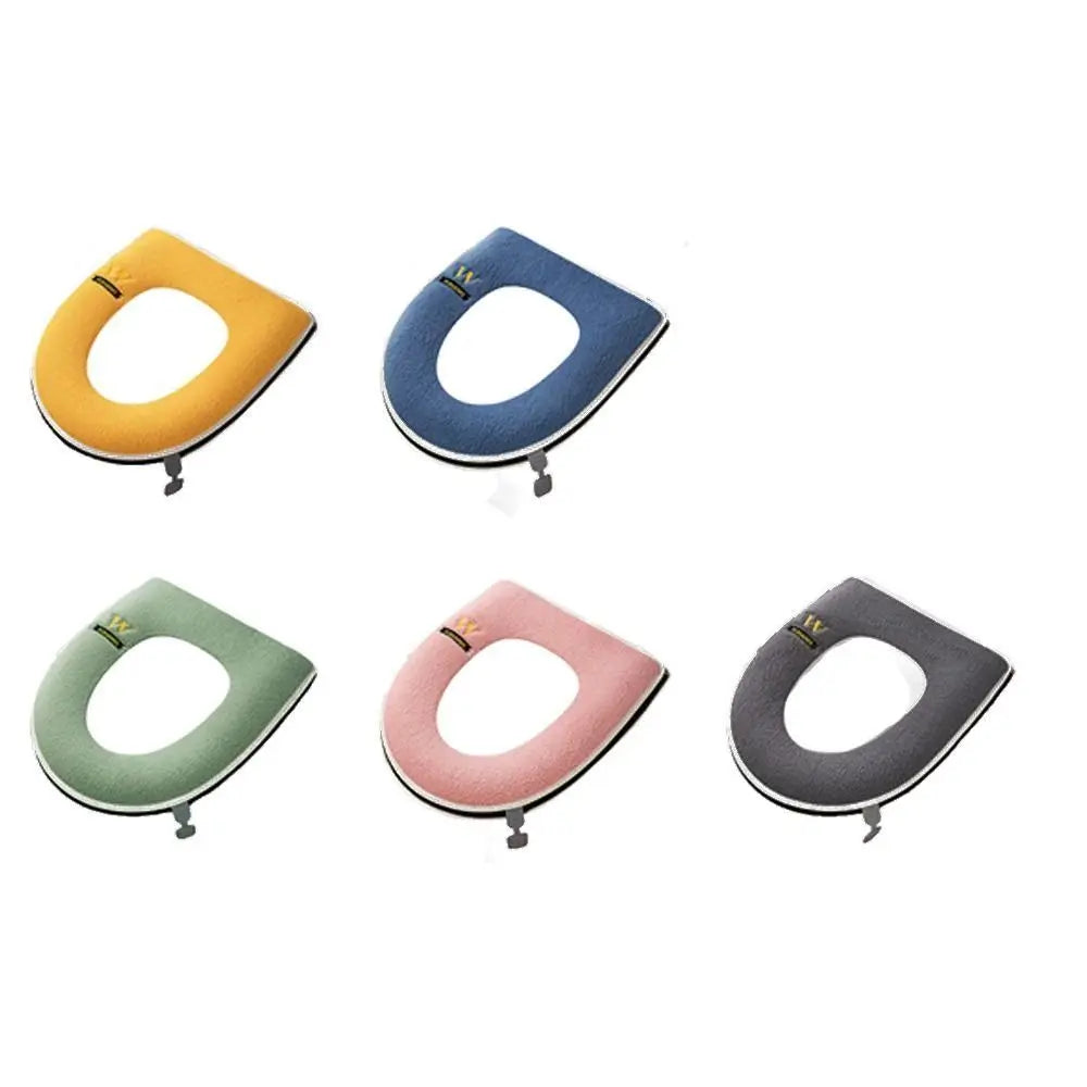 Thickened Toilet Seat Cover Winter Warm Soft Washable Mat Seat Case Toilet Lid Pad Bidet Cover Bathroom Accessories