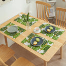 4 Pcs/Set Simple Tableware Mat Rectangle Individual Placemats Heat Insulation Dining Table Mat Table Decoration And Accessories