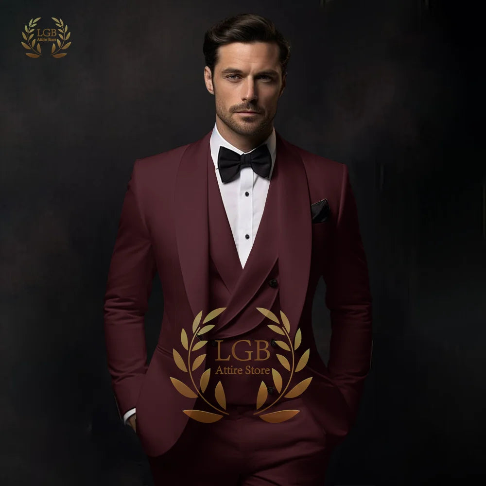 Traje blanco roto para hombre, para boda, cena, fiesta o cóctel, de 3 piezas (chaqueta, chaleco y pantalón), talla personalizada, color y vestido.