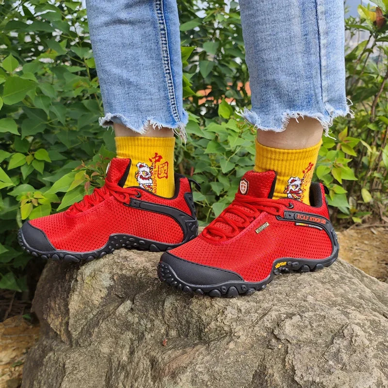 Men Climbing Shoes Big Size Women Sneakers Outdoor Hiking Trainers Anti-slip Comfortable Walking Sport Shoes Couple Travel Shoe