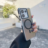 Luxury Glitter Laser Gradient Colorful Magnetic for Magsafe Case for Xiaomi 14T Pro Wireless Charge Shockproof Cover