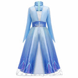 Elsa Anna Kid Princess Girls Dress Rapunzal  Kids Cosplay Halloween Vestidos Children Costume Birthday Party Dress