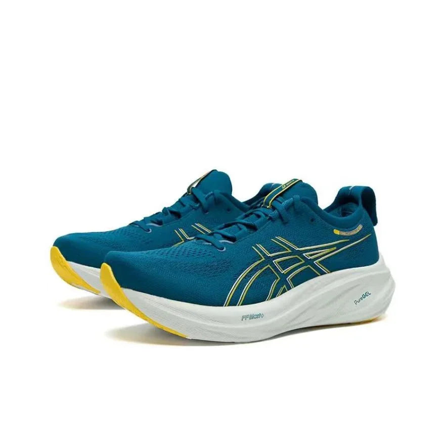Zapatillas de running Asics Nimbus 26 para hombre, amortiguación y estabilidad, unisex.