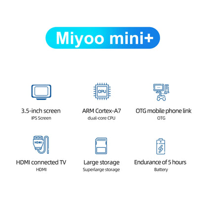 MIYOO Mini Plus Handheld Game Console 3.5 Inch Classic IPS Screen Linux System Christmas Gift Retro Game Console