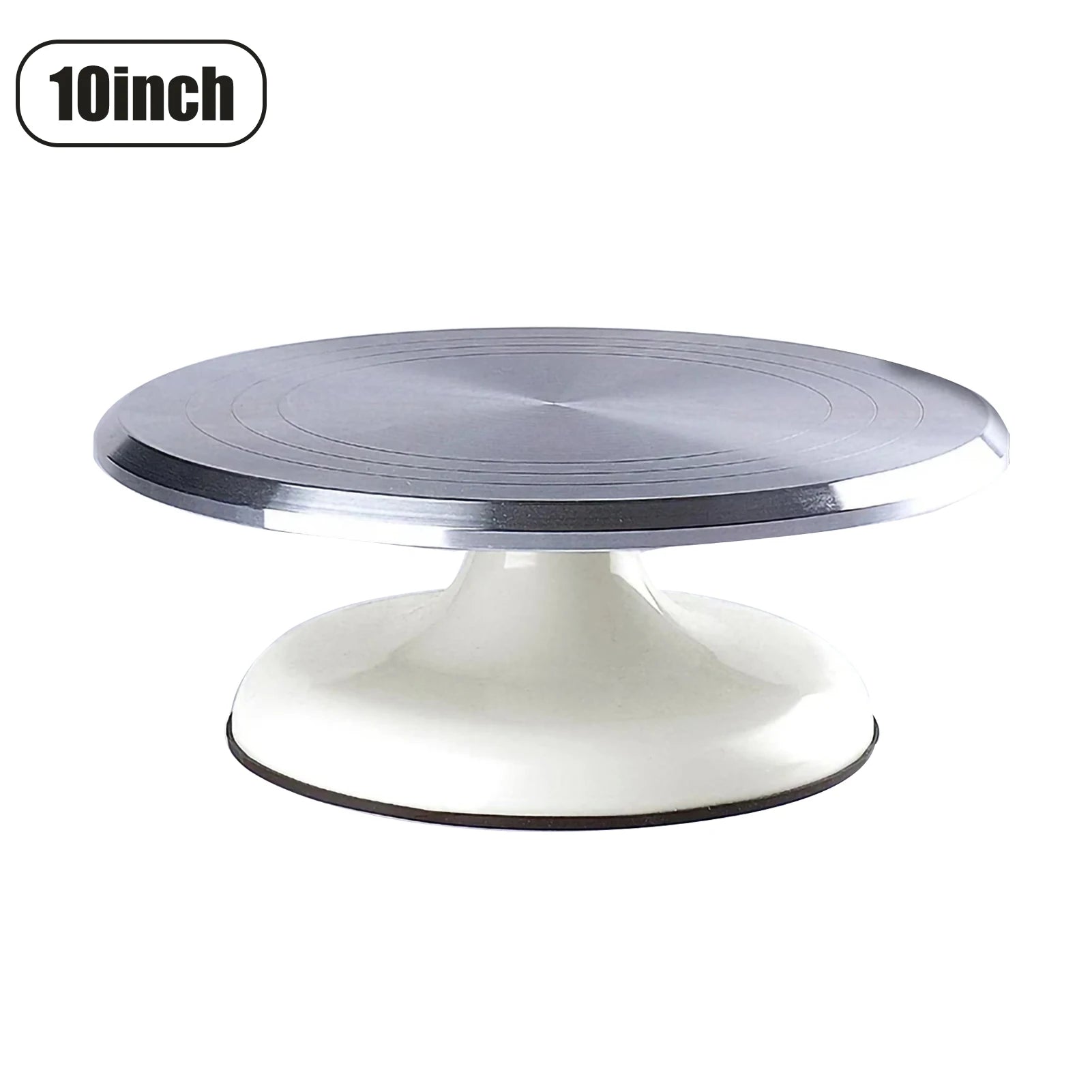 Aluminum Alloy Cake Decorating Table, Household Baking Tools, DIY Decoration Turntable, 10", 12"