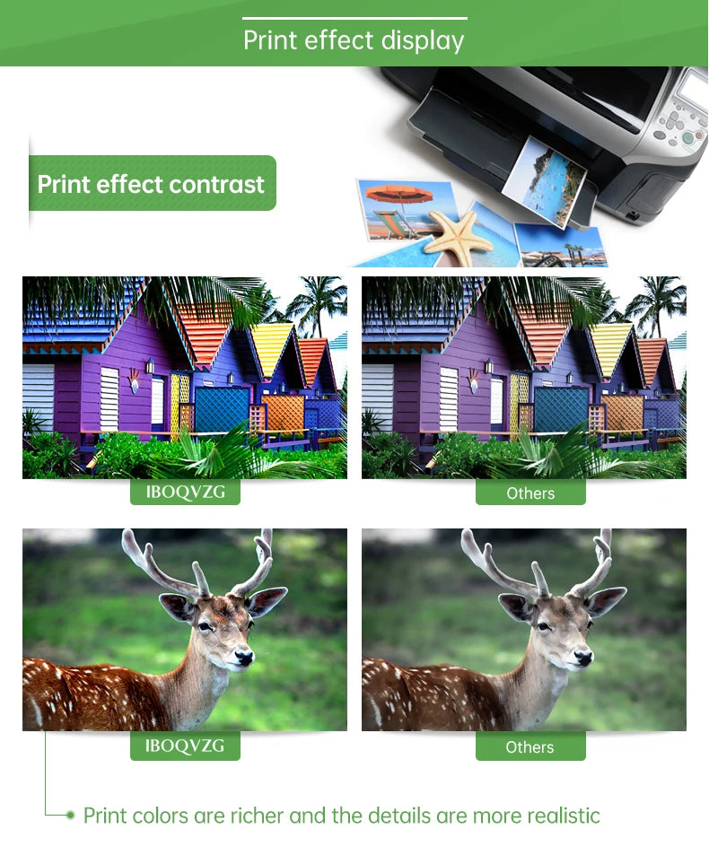 IBOQVZG 655XL New Ink Cartridge For HP 655XL Compatible For HP655  Deskjet Ink Advantage 3525 4615 4625 5525 6525 Printer