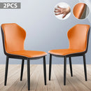 2pc dining chair Kitchen Chairs PU Padded Seat chair Cafe Chair Soft Bedroom Luxury Chairs Relaxing Home Furniture Kitchen Chair