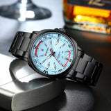 CURREN 8455 Men's Quartz Watch Large Dial Waterproof Stainless Steel Strap Casual Business Elegant Watches for Men Reloj Hombre