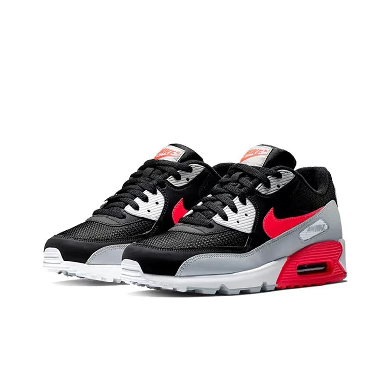 nike air max 90 Black Bright Crimson Black Cool Gray White Classic casual trainer men women sneakers Outdoor sports shoes