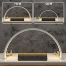 48W Half Moon Lamp For Nail Desk Dimmable 3000K-6000K Makeup Manicure Beauty Salon Touch Switch LED Light Half Moon Nail Lamp