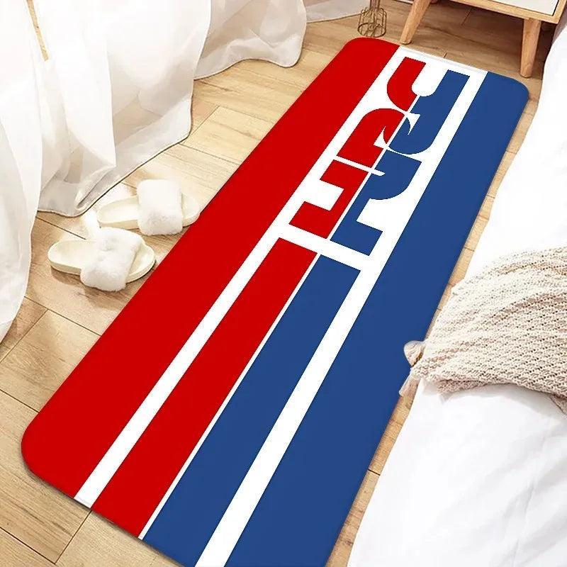 HONDA Motorcycle Carpet Garage Mat Racing Cool Moto Display Motorcycle Display Mat Anti-slip Home Decoration Living Room Rug
