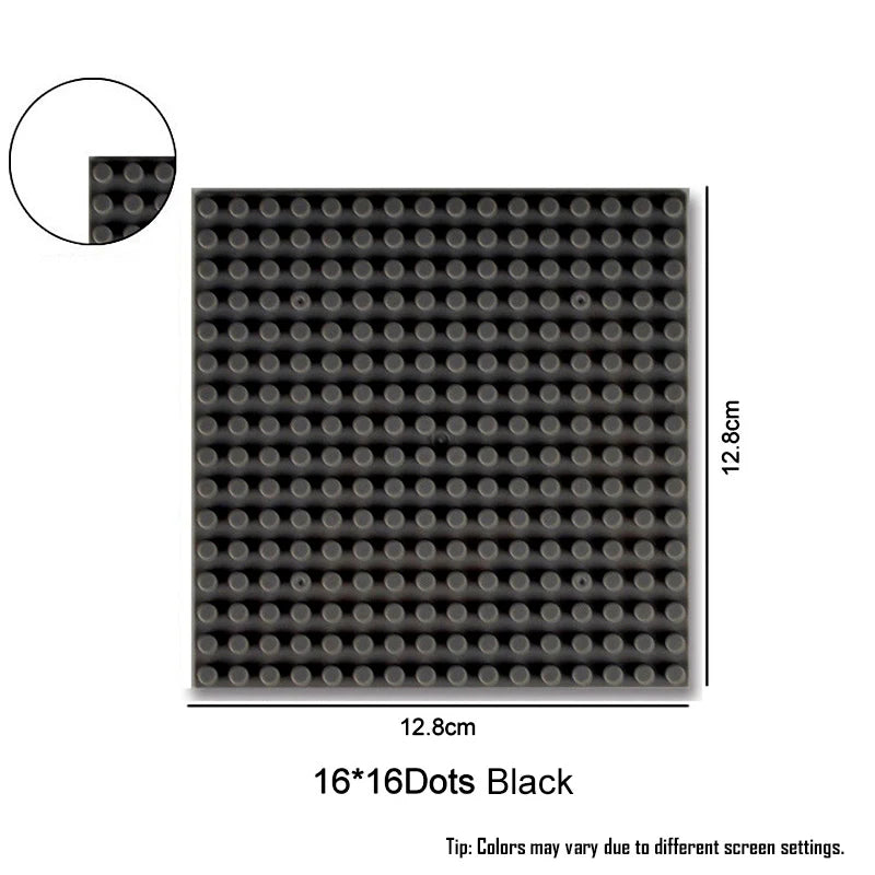 Placa base de 32 x 32, 16 x 32, 16 x 16 puntos, bloques de construcción, placa base de plástico para bricolaje, accesorios de ladrillo clásicos, juguete para niños