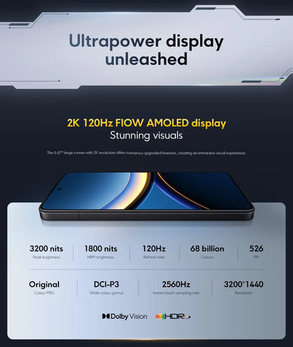 Global Version POCO F7 Pro Snapdragon 8 Gen 3 Smartphone 6.67'' 120Hz Display 50MP Camera 6000mAh Battery 90W IP68 Cellphone