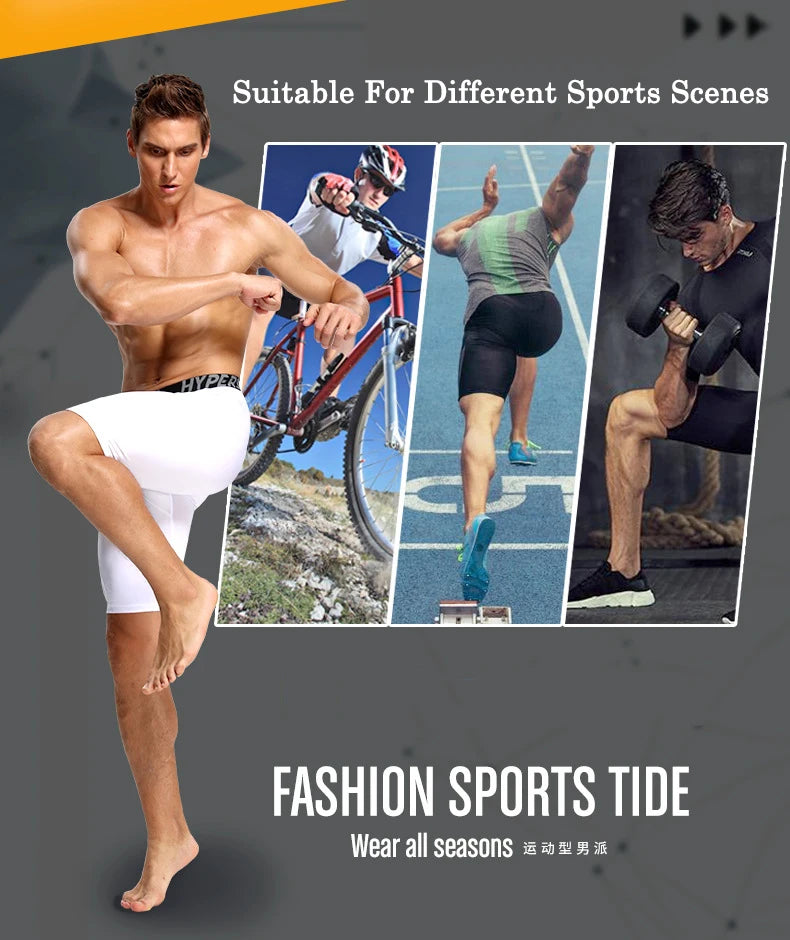 2025 Compression Shorts Men Summer Sportswear Training Tights Gym Fitness Leggings Short Pants Sport Bottoms Running Shorts Men